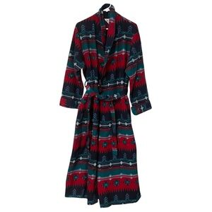 Vintage 1980s-90s Vanity Fair Southwestern/Aztec Print Women’s Robe // M